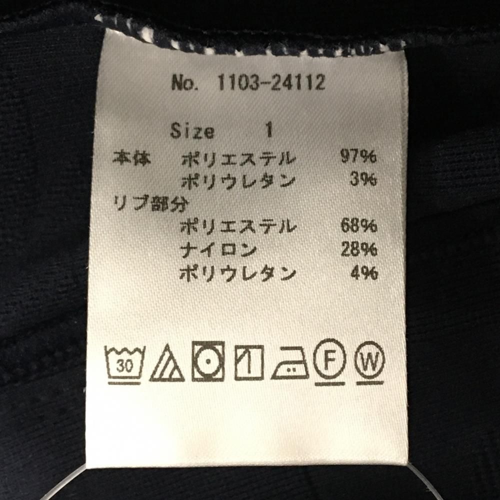 情報が満載。 CPG ジャケットブルゾン ネイビー 英字地模様 肩 袖ロゴライン 立体ロゴ レディース 1 S ゴルフウェア 2025年モデル CPG リーズナブル
