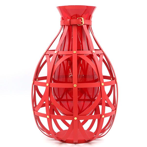 深川製磁 花瓶 飾り壺 牡丹金ミル 高さ約18.5cm ルリ牡丹 F型9号花生