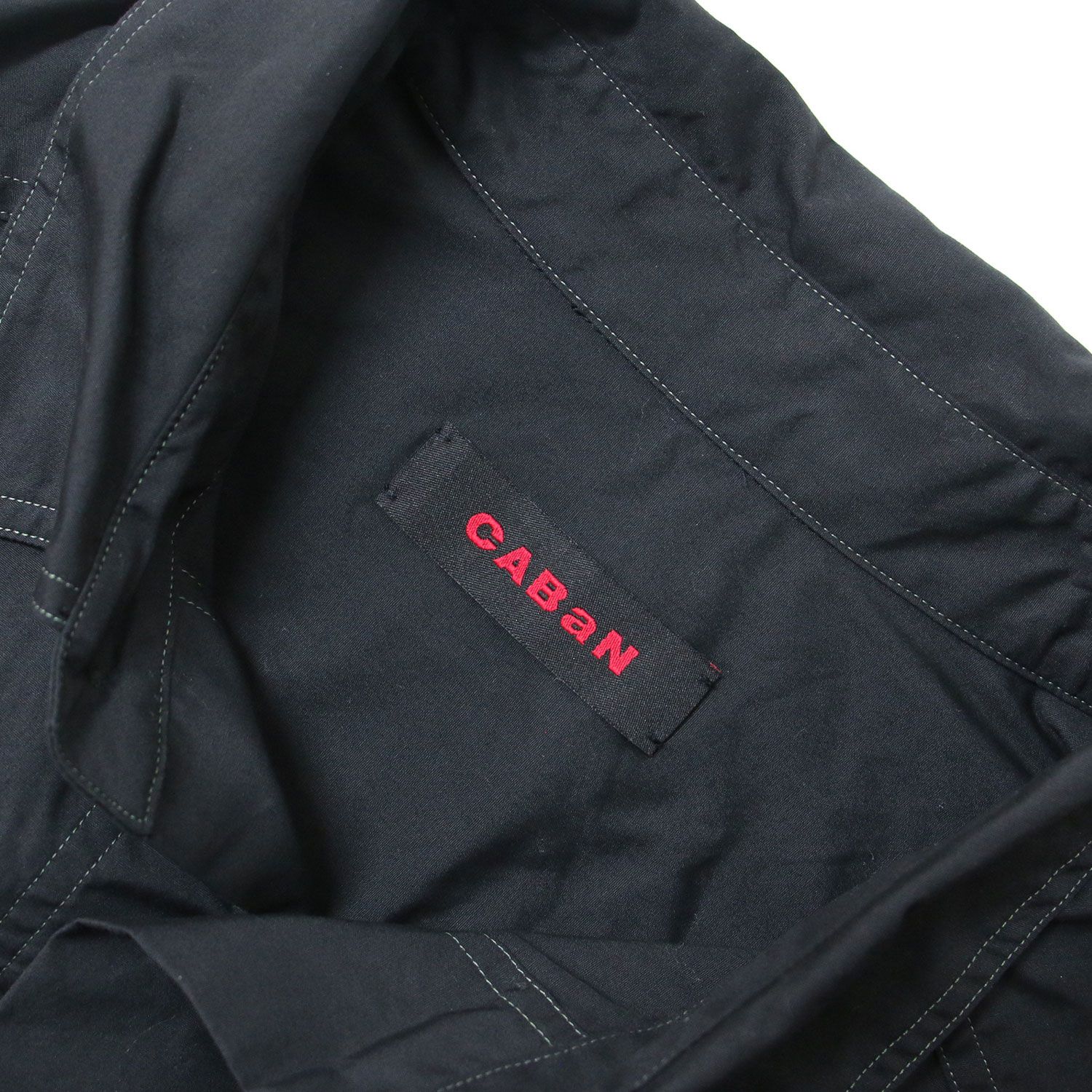 CABaN キャバン ブルゾン ブラック 黒 サイズ:M コットン エンブロイ