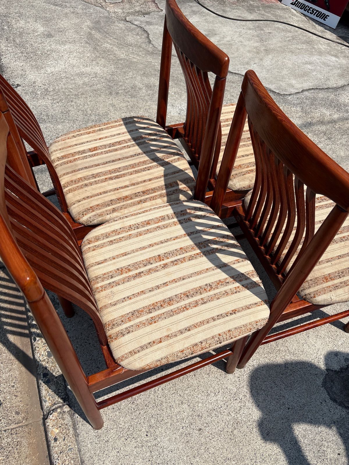松田家具/アンティーク】ヴィンテージ 四脚セット ビンテージ