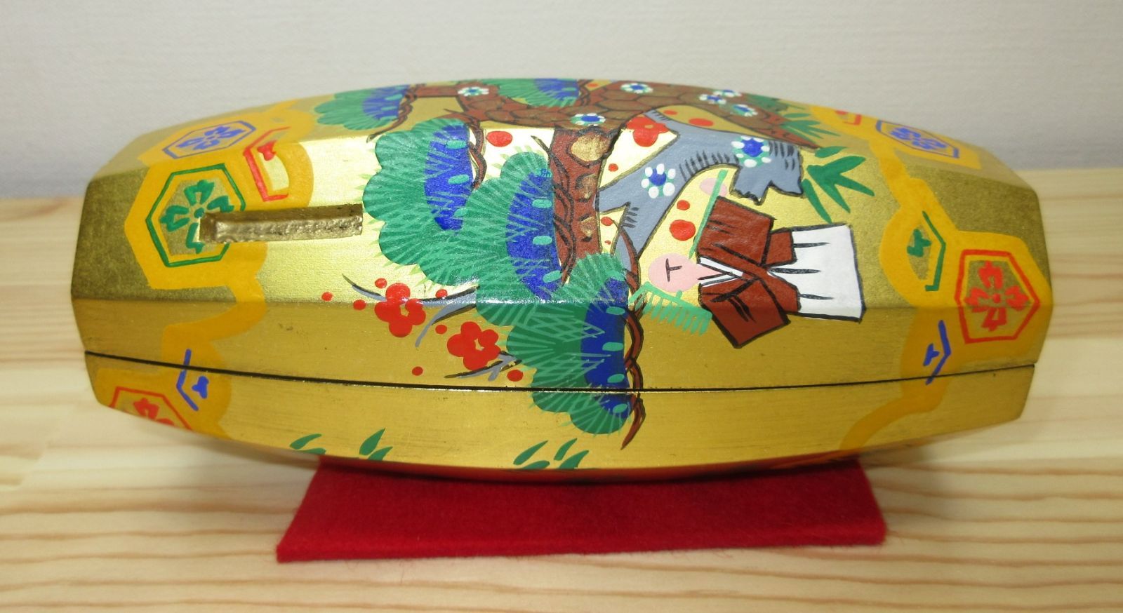 逢絢亭 茶道具 香合 ぶりぶり香合 木製 豊泉作 共箱入り