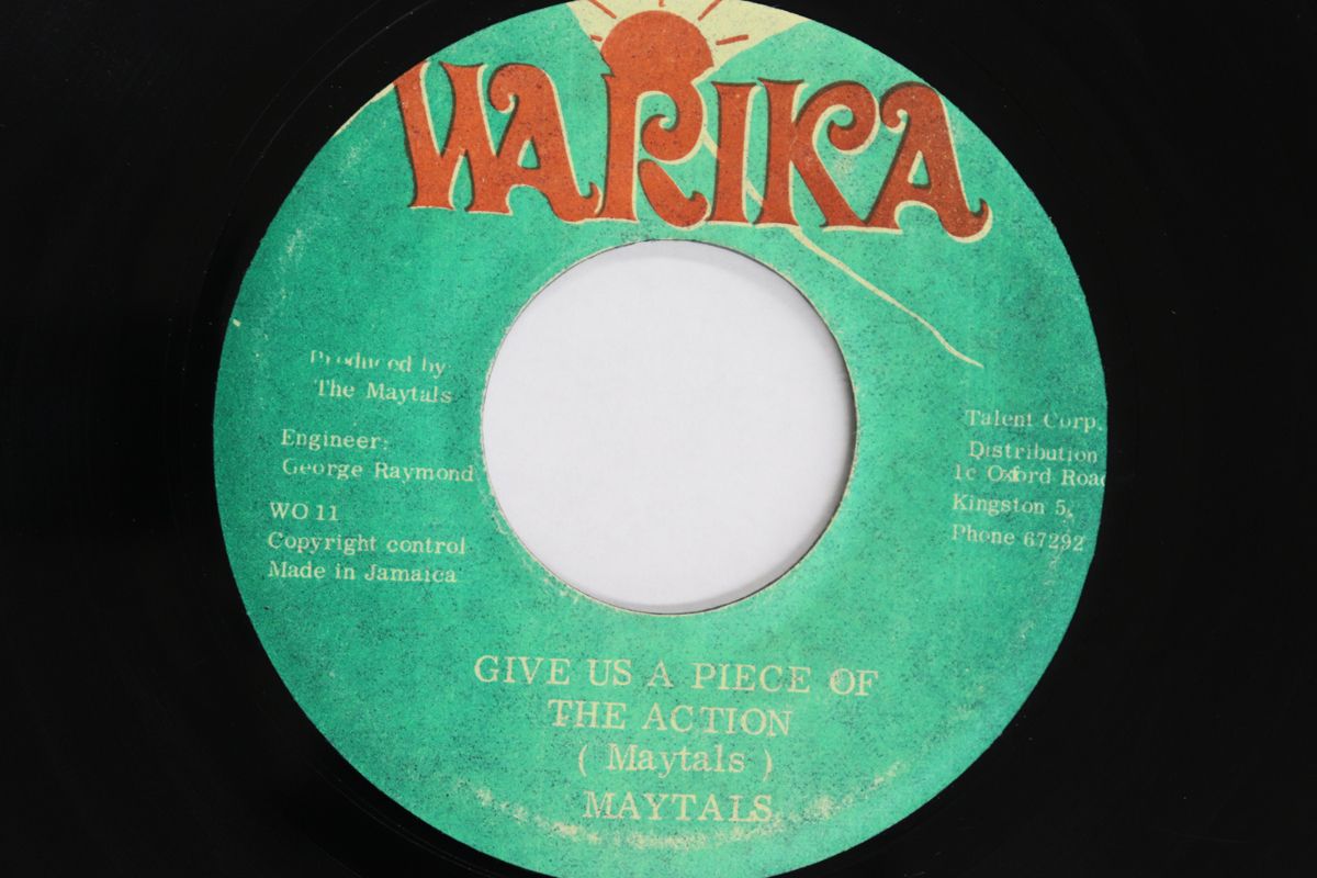 ジャマイカ7” Maytals Give Us A Piece Of The Action Virgo WO11 WARIKA 00080