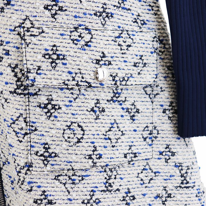 Louis Vuitton リブニット ツイード ワンピース LOUIS VUITTON - LOUIS VUITTON ルイヴィトン 22SS サマー