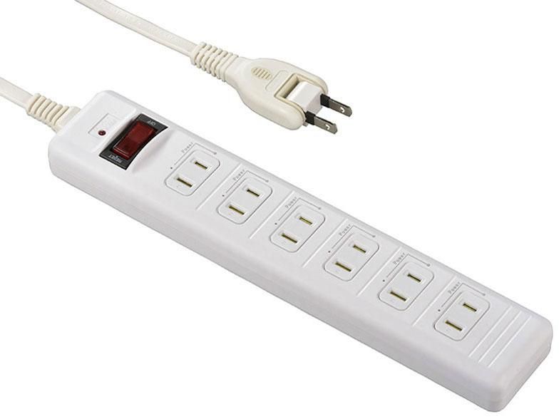 【新品・3営業日で発送】OHM オーム電機 発煙ガードスイッチ付安全タップ(6個口／3m)
