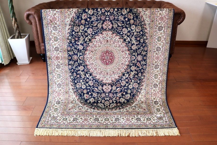 ペルシャ柄絨毯 120×160 新品未使用 カーペット 訳あり アウトレット