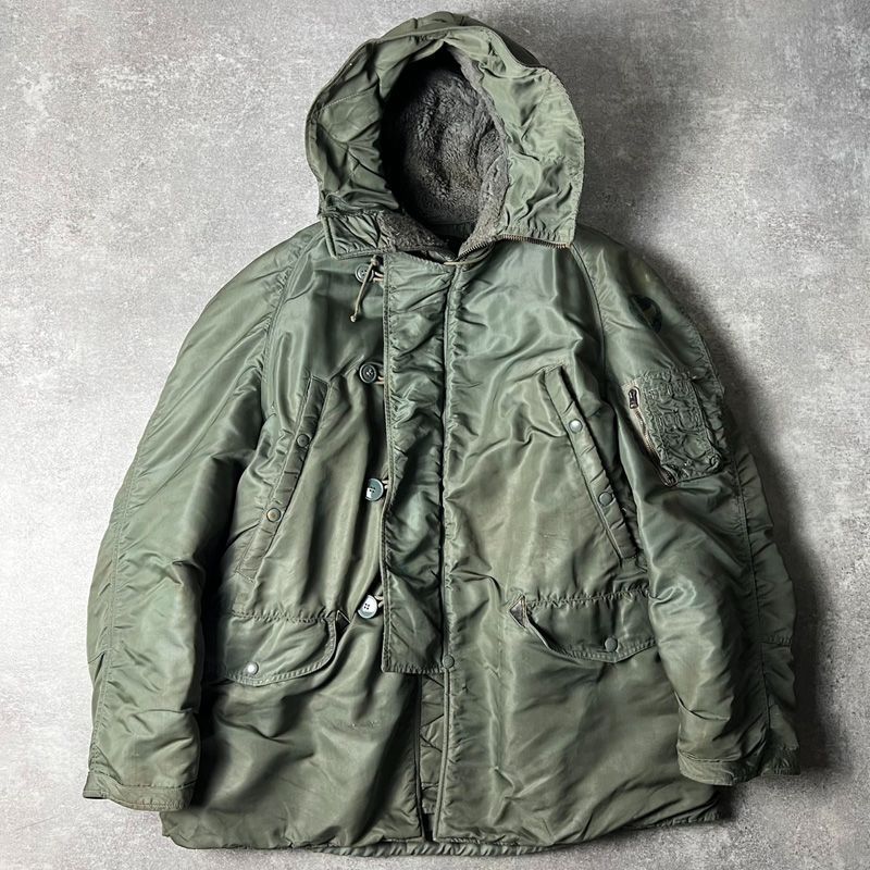 1964年 米軍実物 アルファ製 MA-1 フライトジャケット LARGE フライト