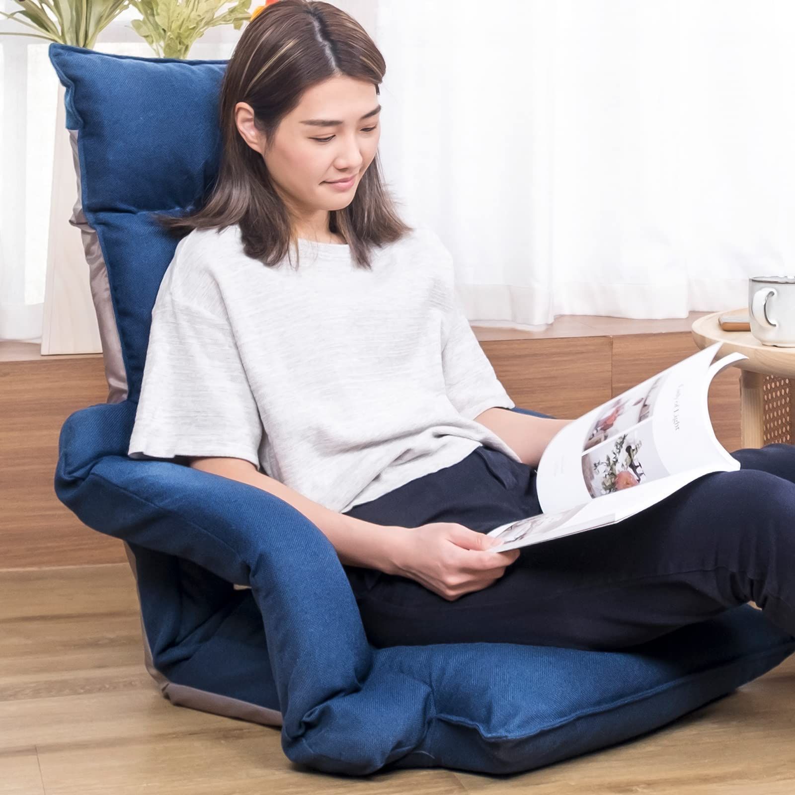 座椅子 ネイビー