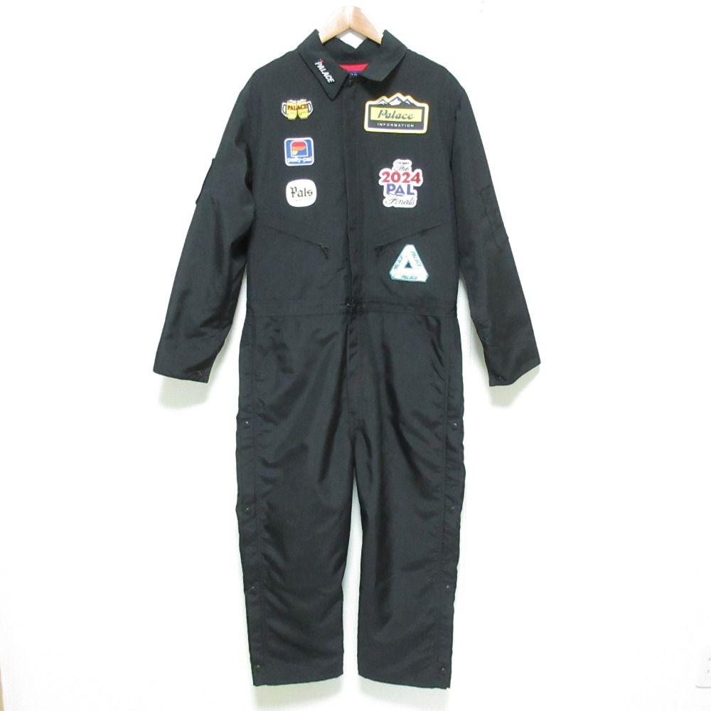 24SS JUNYA WATANABE COMME des GARCONS ジュンヤワタナベ PALACE パレス コラボ オールインワン WM-A001 サイズS ブラック メンズ 古着