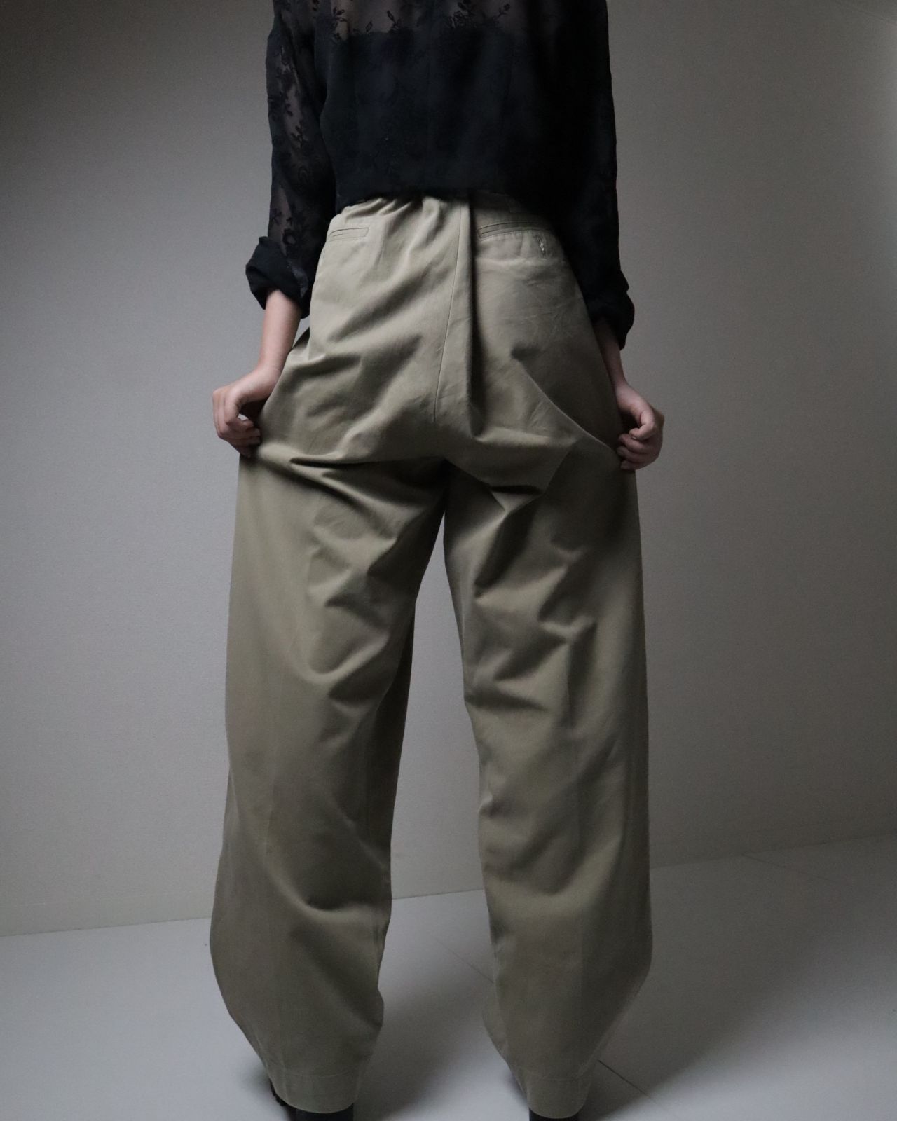 1990s Polo by Ralph Lauren ANDREW PANT 2tuck wide classic chino