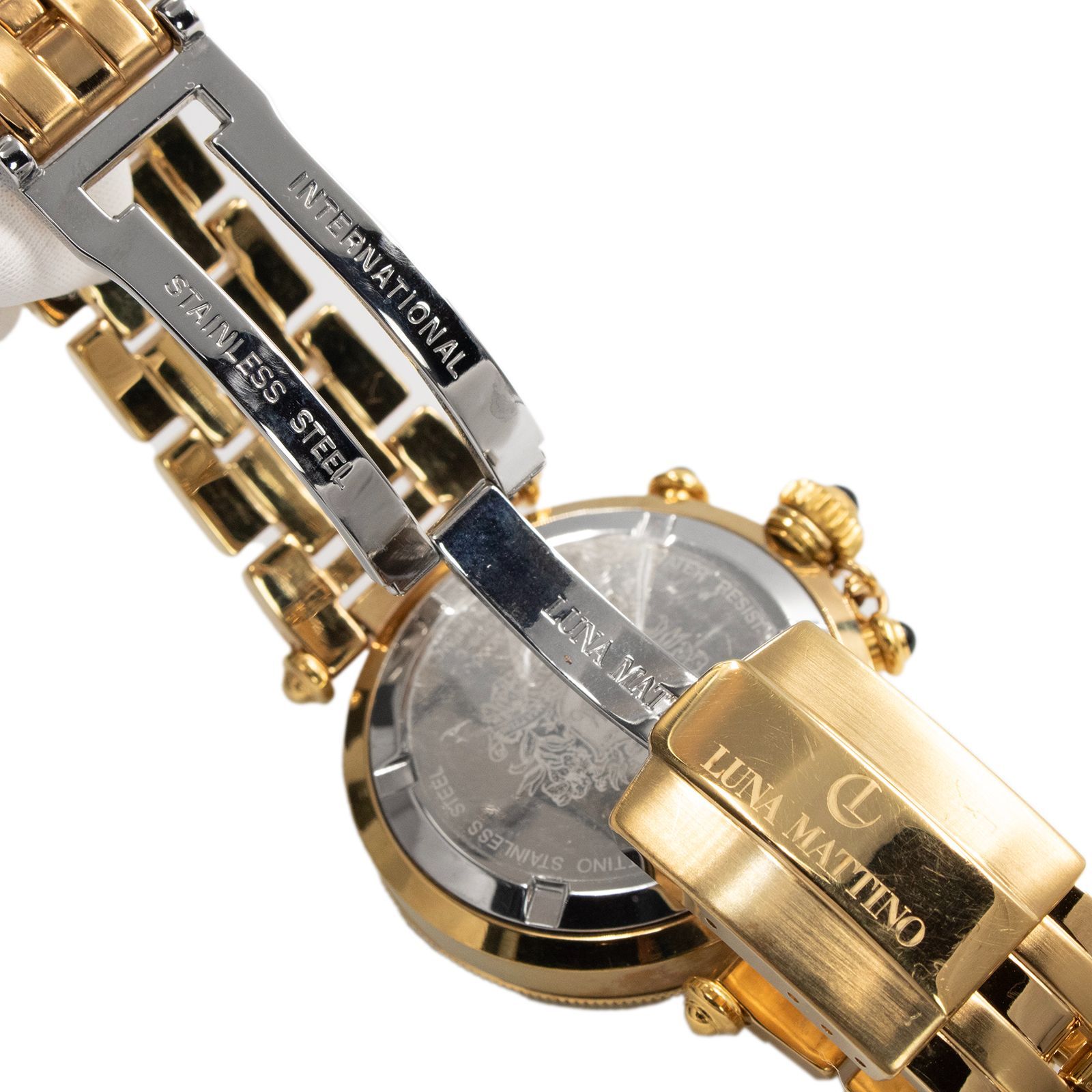 送料無料 ルナマティーノ 腕時計 クォーツ メンズ RMZ-5700-C 黄色