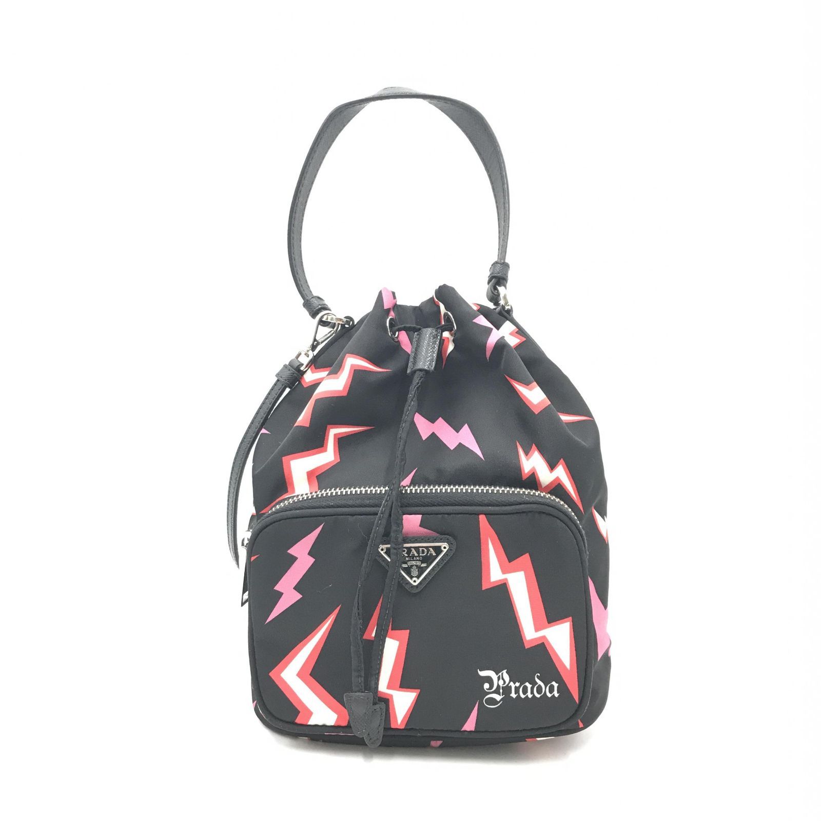 PRADA プラダ 2WAYハンドバッグ 巾着型 ナイロンショルダーバッグ 