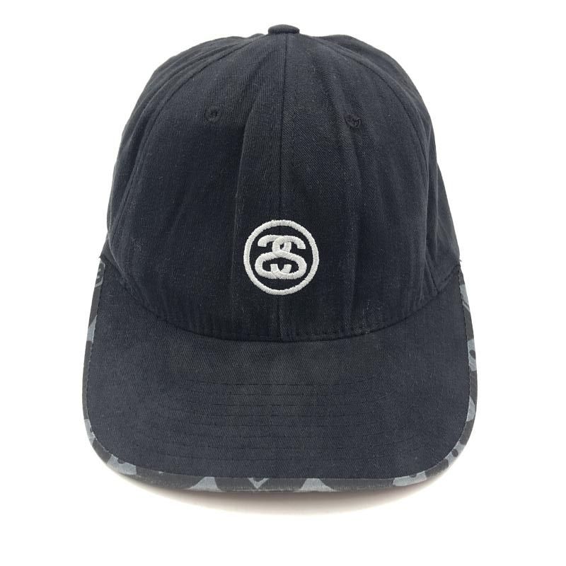 STUSSY 90s モノグラム キャップ ブラック 汚れ ステューシー 24 240024521145