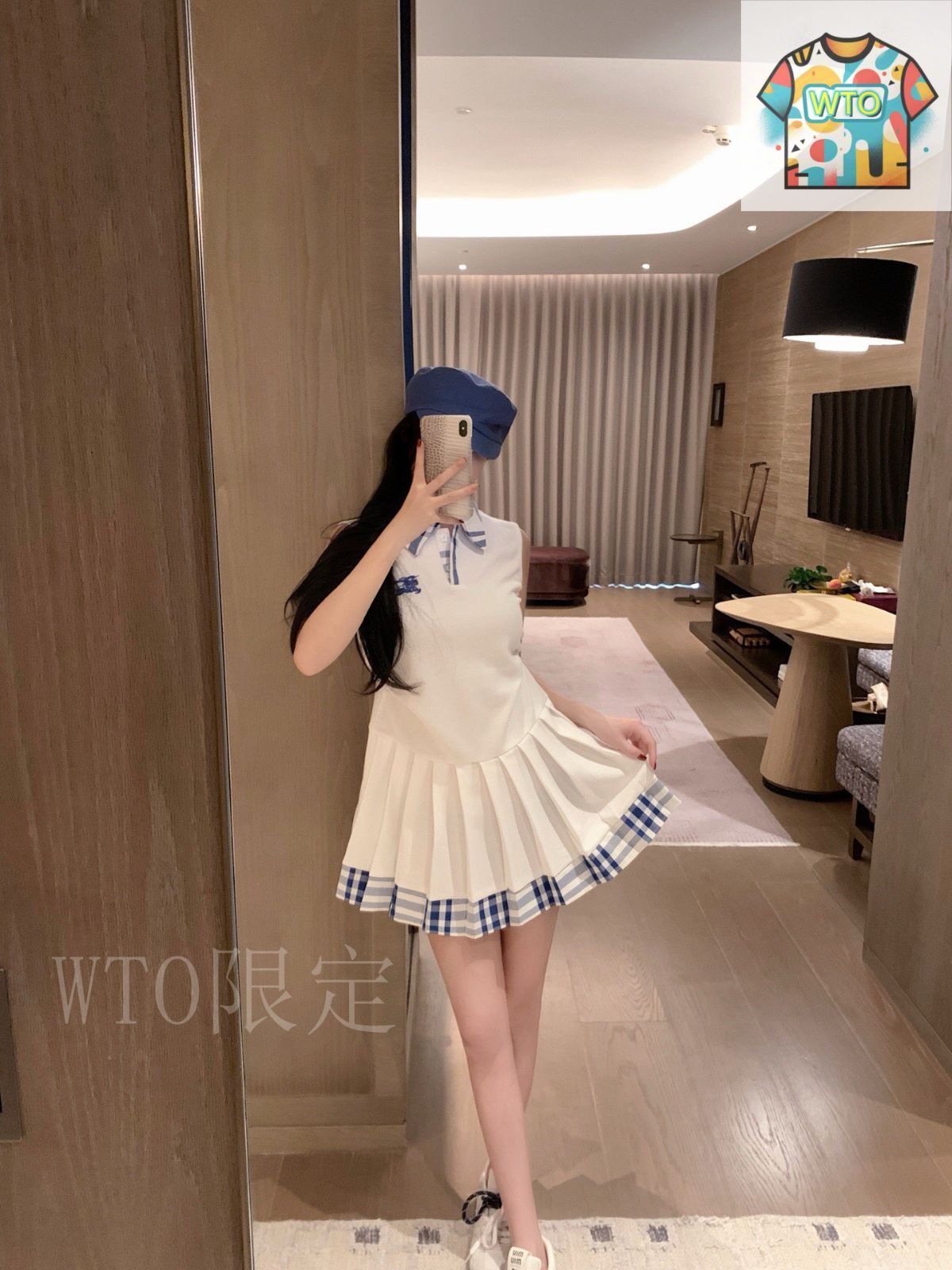 バーバリー　ワンピース　18M バーバリー ブランド ワンピース ベビー 赤ちゃん タイ 8054129