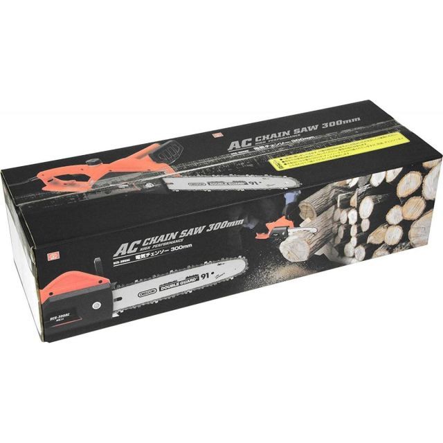 SK11 電気チェンソー 300mm コード式 800W SCS-300AC 電気式チェンソー チェンソー 切断 電動工具 工具
