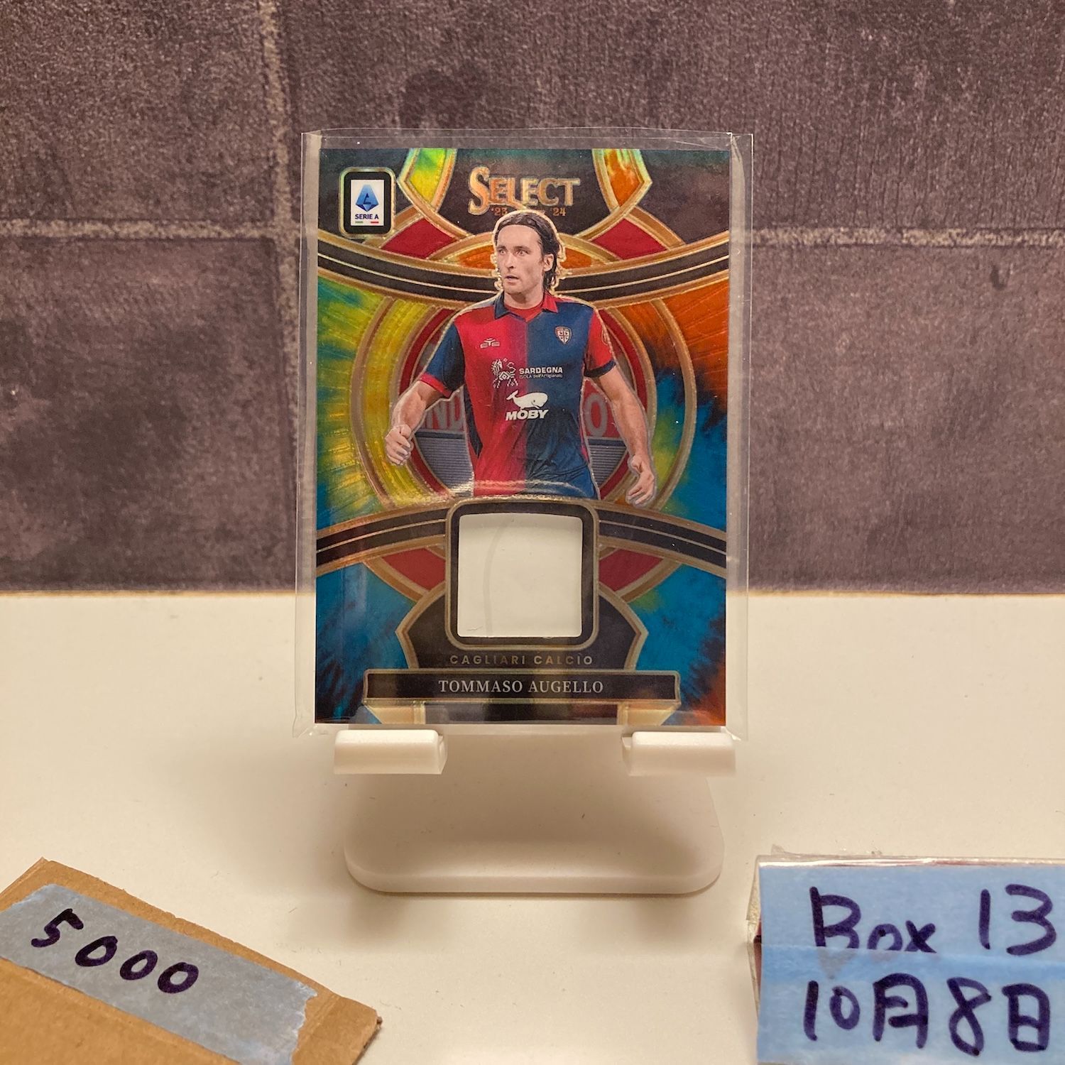 2023 Panini Select Tommaso Augello 25/25 Cagliari Calcio Select Swatches Prizm ジャージ カード