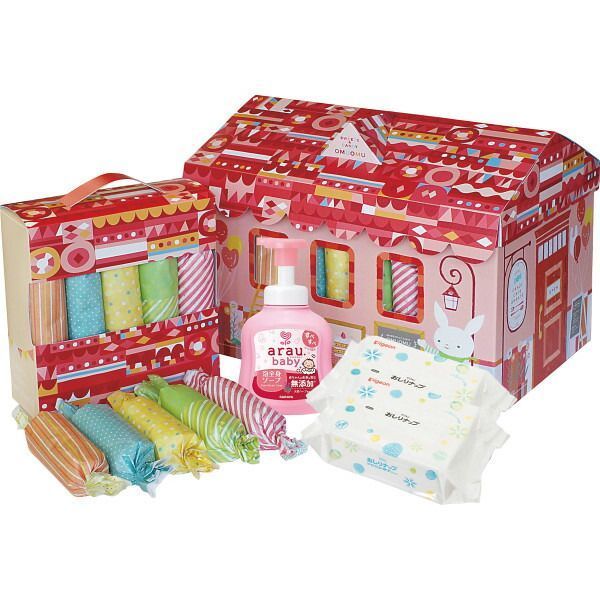 おむつボックス Ｓサイズ 女の子用 CBOA-50GS | 23-0294-163 ベビー 赤ちゃん グッズ 日用品 衛生用品 消耗品 おむつ ボックス 女の子 お祝い マルチ 万能 便利 贈答品 贈り物 お祝い ギフト プレゼント