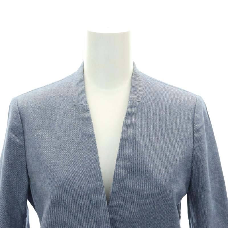 セオリー theory コットン ノーカラージャケット 前開きトッパー 0 S  