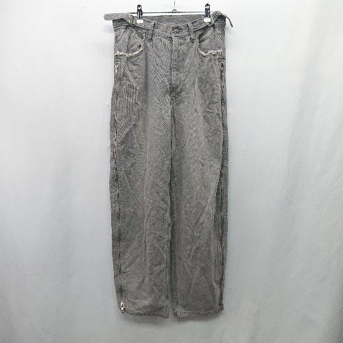 ◇ Θ GRANCY グランシー ZipDesign Buggy DenimPants デニム