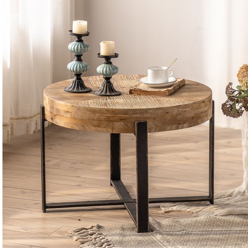 モダン ソファーテーブル ミラー天板 丸型 アイアン ベッドサイド