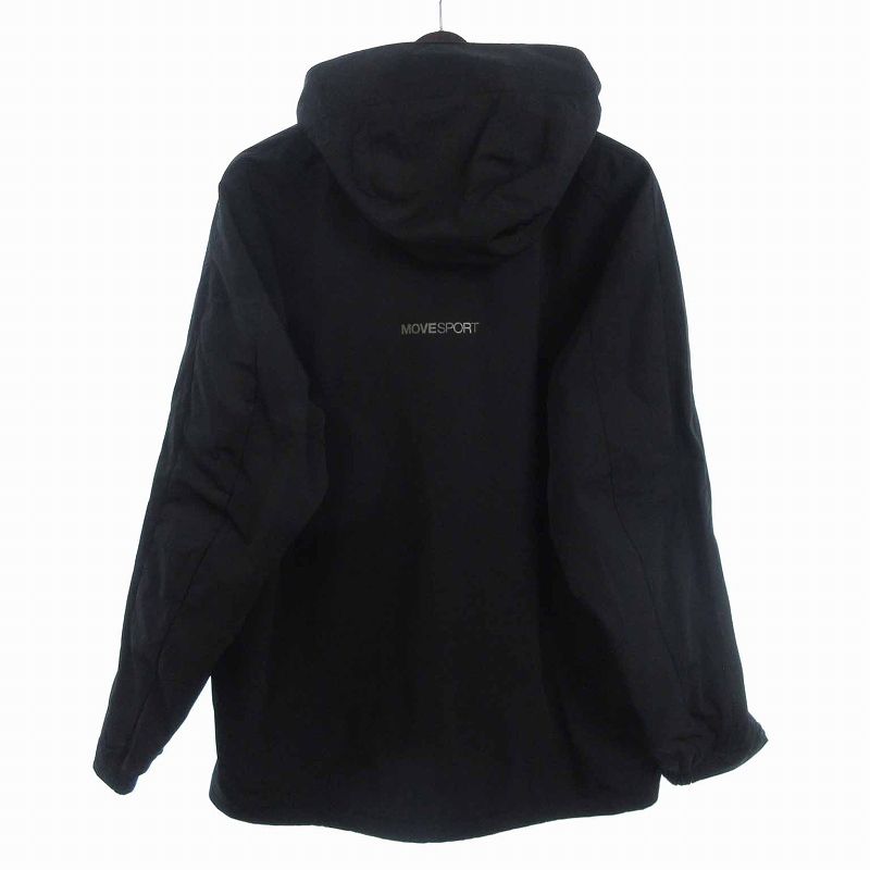 DESCENTE - デサント  ウィンドブレイカー パーカー ジップアップ プリント 黒 M デサント ウィンドブレイカー パーカー ジップアップ プリント 黒 M