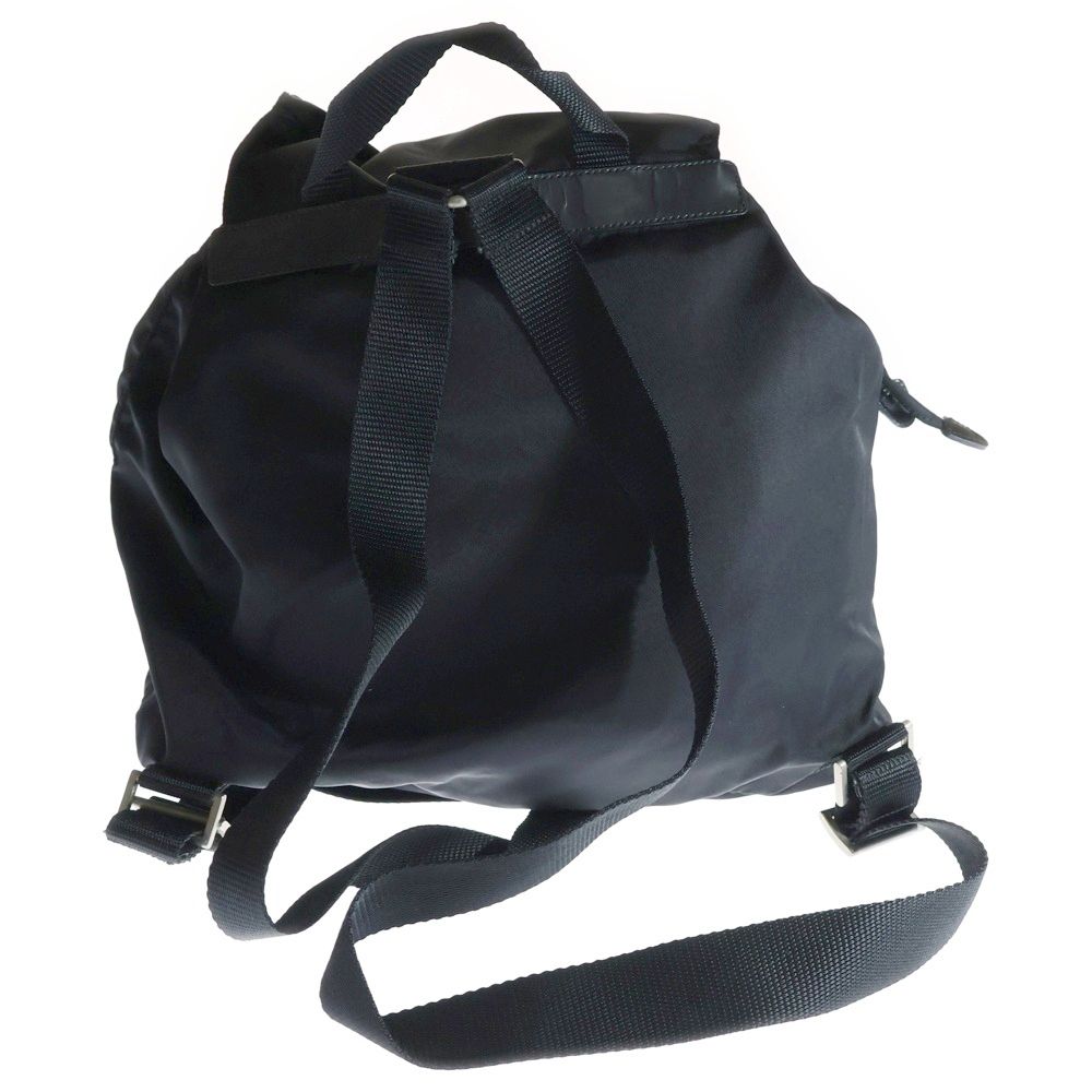 PRADA プラダ ナイロン ミニ リュック 三角ロゴプレート シルバー金具