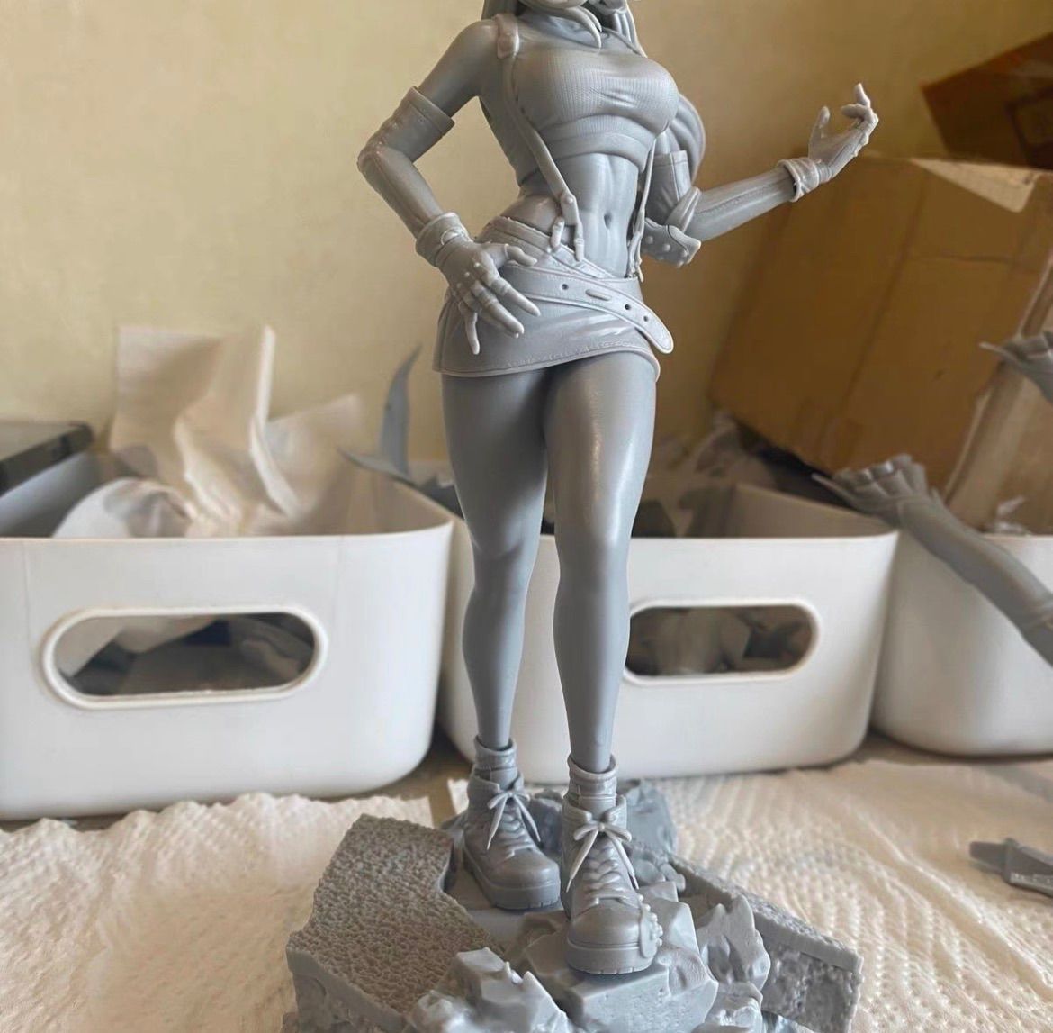 ガレージキット 未塗装フィギュア FF ティファ 1/8サイズ 20cm