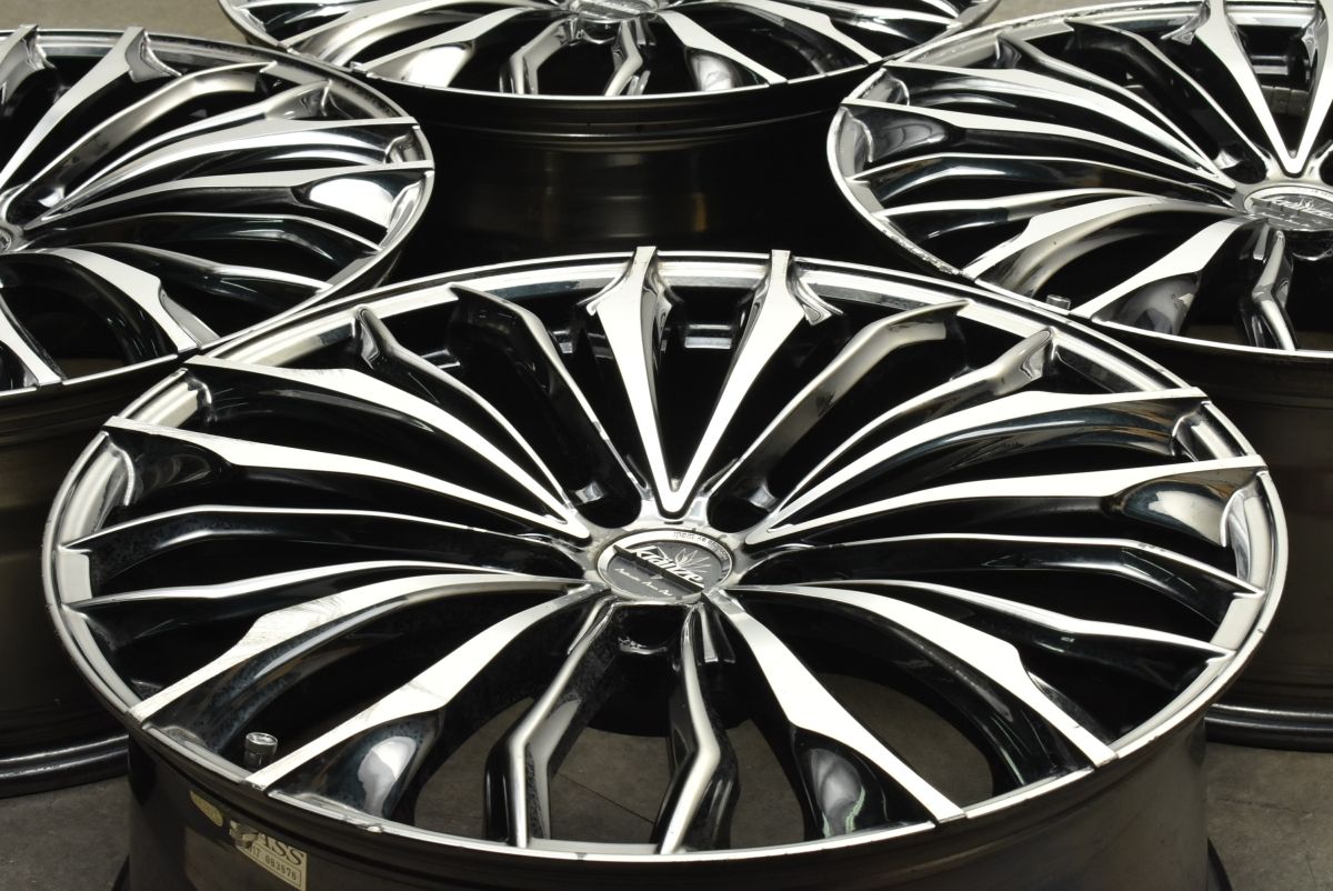 交換用に クレンツェ フェルゼン 358evo 21in 8.5J 35 PCD114.3 4本セット アルファード ハリアー オデッセイ スカイライン アテンザ