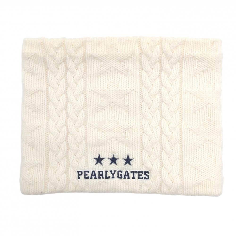 パーリーゲイツ　PEARLY GATES ネックウォーマー　イヤーマフ　ミトン 未使用】PEARLY GATES（パーリーゲイツ）ネックウォーマー黒