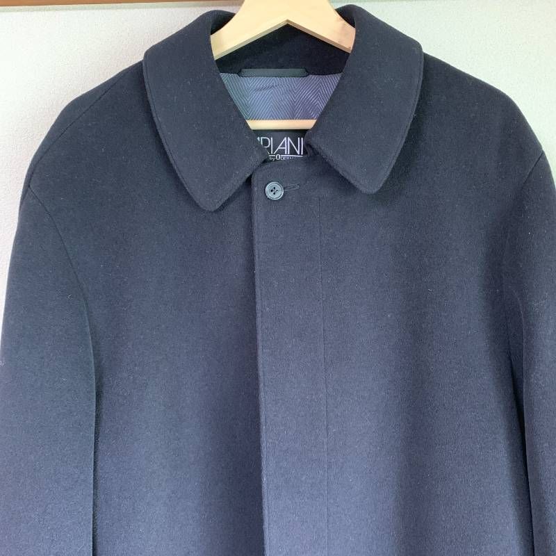 FARIANI ファリアーニ メンズコート Fariani made by Odermark ダークネイビー紺 オ ダーコート ネーム刺繍あり