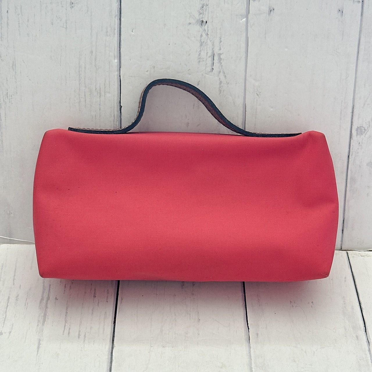 ハンドル付き ロンシャン ナイロン ポーチ ピンク LONGCHAMP