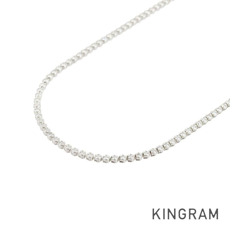 カルティエ CARTIER テニスネックレス K18WG ダイヤモンド