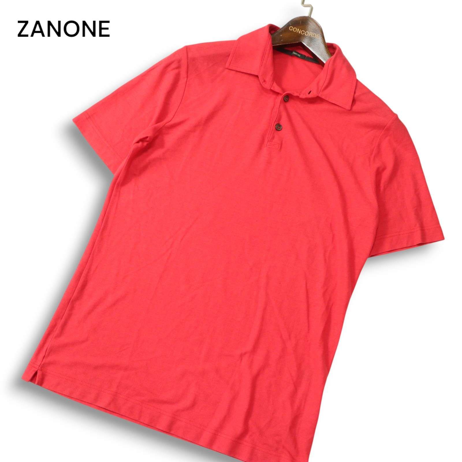 イタリア製☆ ZANONE ザノーネ 春夏☆ 半袖 コットン ポロシャツ