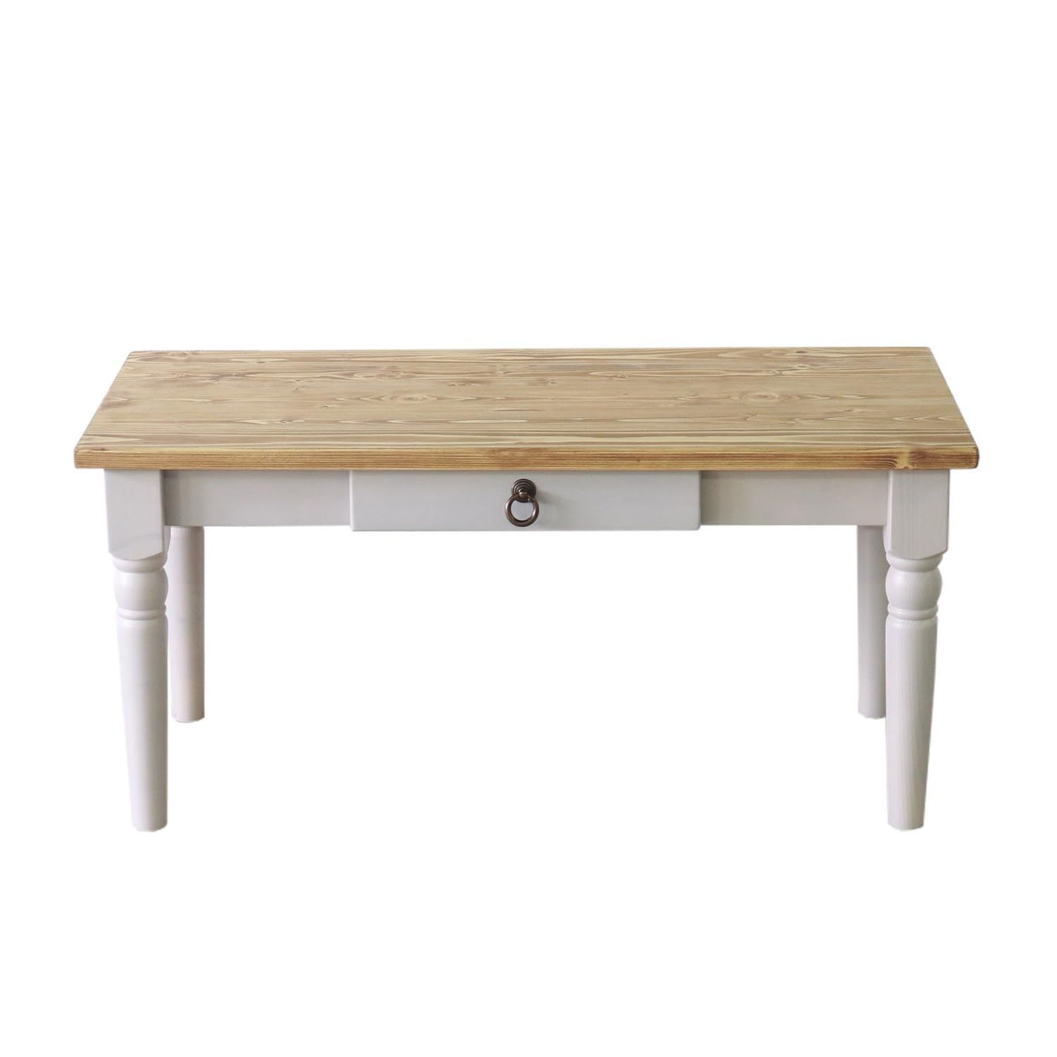 平インテリア産業 フレンチカントリー ローテーブル 90×45 グレー