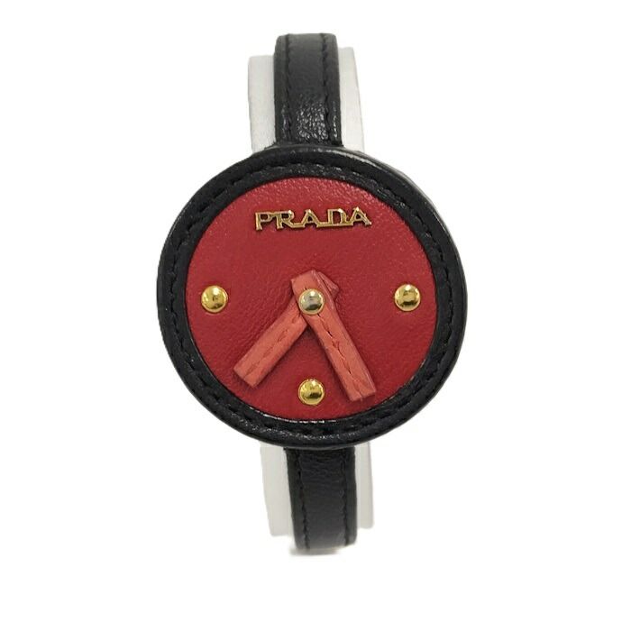 PRADA ブレスレット 時計モチーフ レザー 1AJB35 - メルカリ