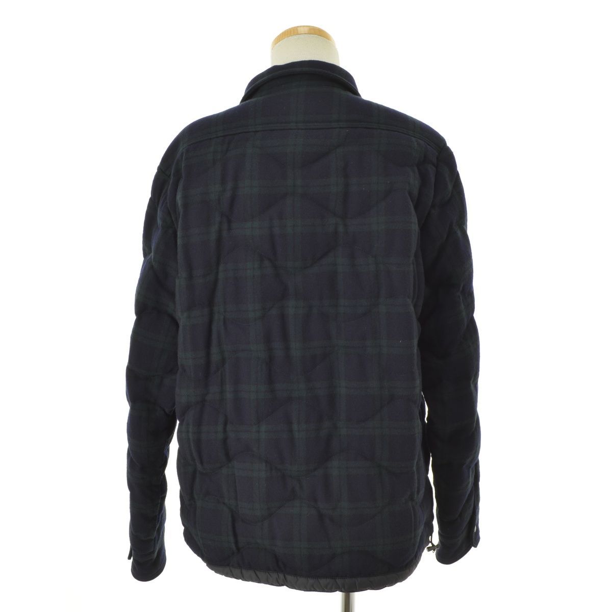MONCLER】57941 NAMBOUR ブラックウォッチシャツダウンジャケット 