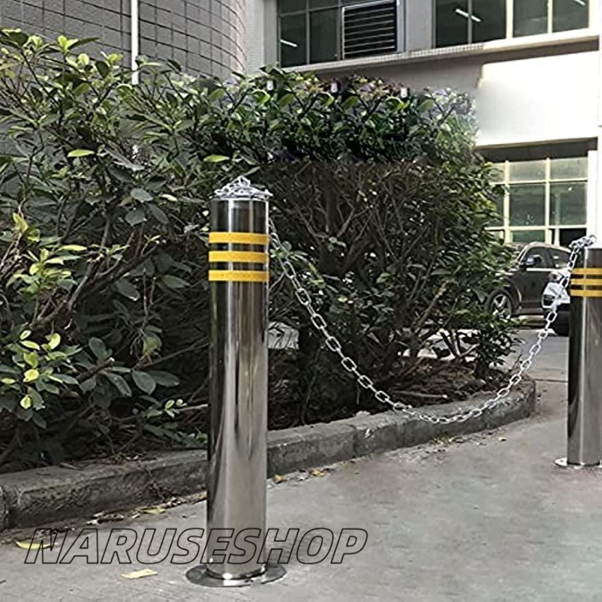 駐車スペースをブロックするバリアポスト 反射ストリップ付き