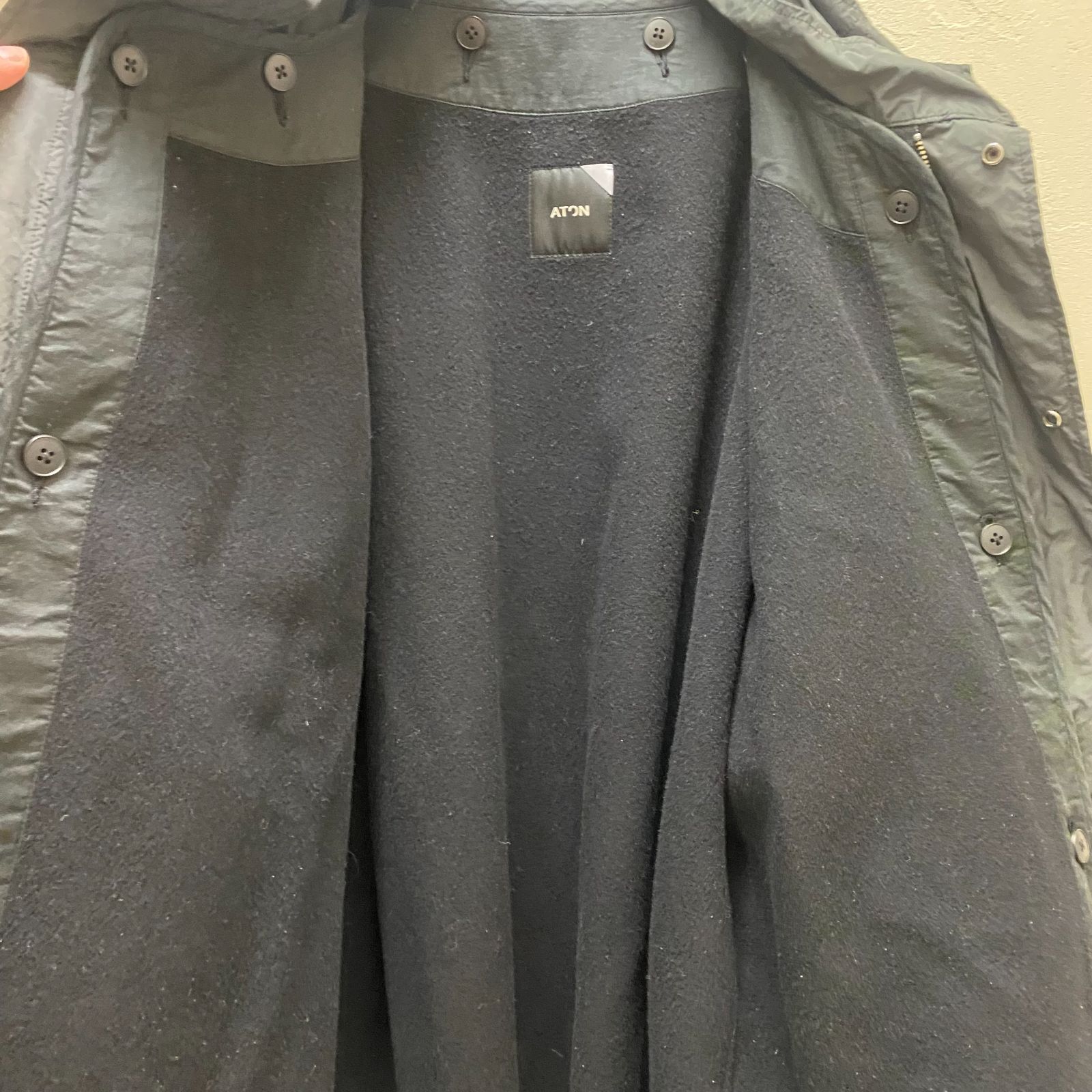 ATON エイトン AIR VENTILE SHORT MODS COAT JK.AG.IW.0903