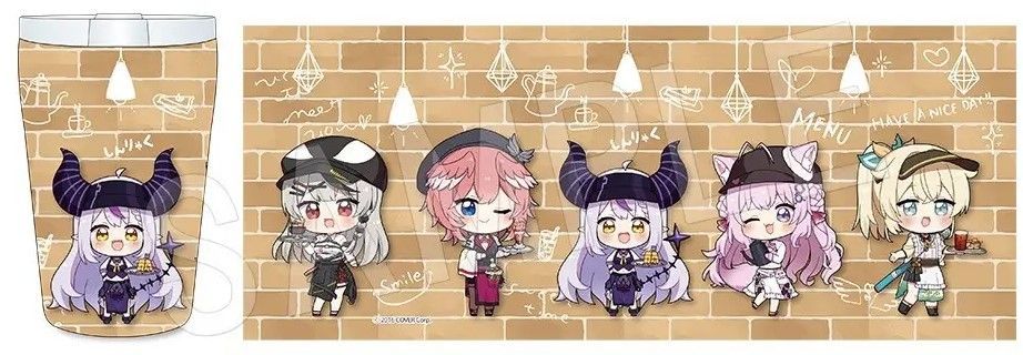 ホロライブ holoX 韓国限定 タンブラー sd版 ホロライブ holoXカフェ-しんりゃく-×SWEETS PARADISE