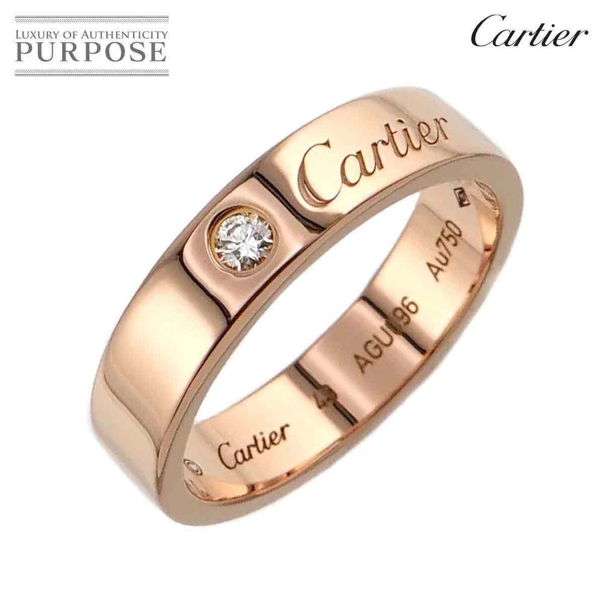 カルティエ Cartier Cドゥ カルティエ #49 リング ダイヤ 1P K18 PG ピンクゴールド 750 指輪 C de Ring 90248157