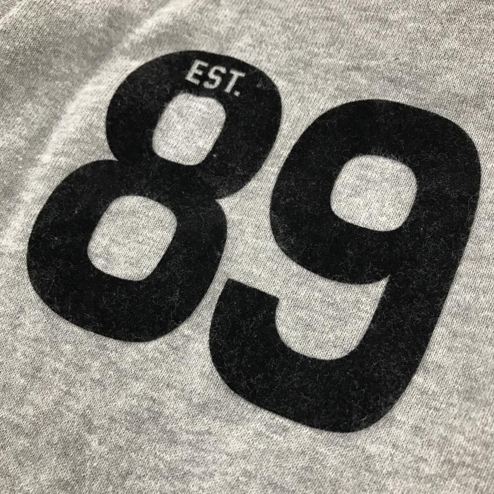 バラ売り不可 パーリーゲイツ スウェットジップパーカー グレー×黒 コットン100％ メンズ 4 M ゴルフウェア PEARLY GATES