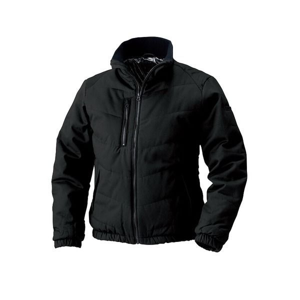 村上被服製 防寒ブルゾン|作業着 ブラック 5L ソフト綿素材 保温裏アルミ コットン ポリエステル 6200series 6233