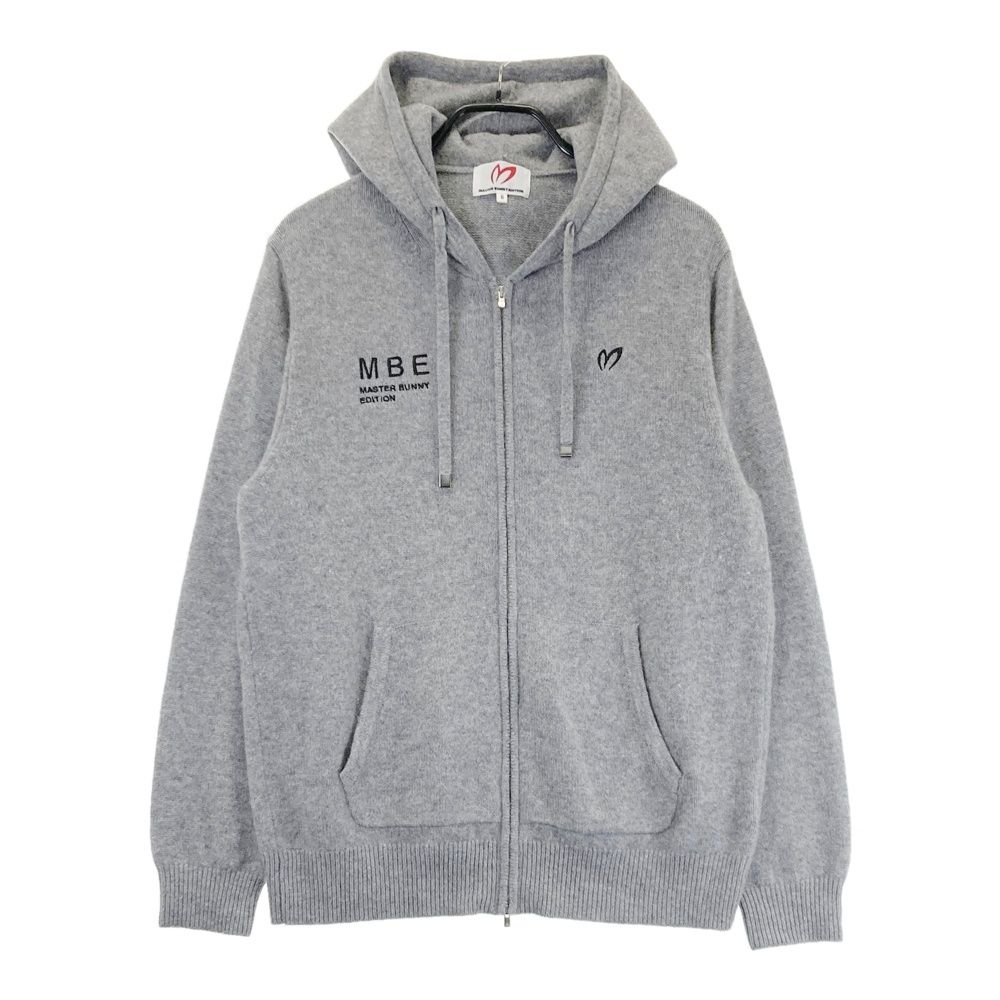 サイズ 6 MASTER BUNNY EDITION マスターバニーエディション カシミヤ ニット ジップパーカー グレー系 240101529190 ゴルフウェア メンズ ストスト