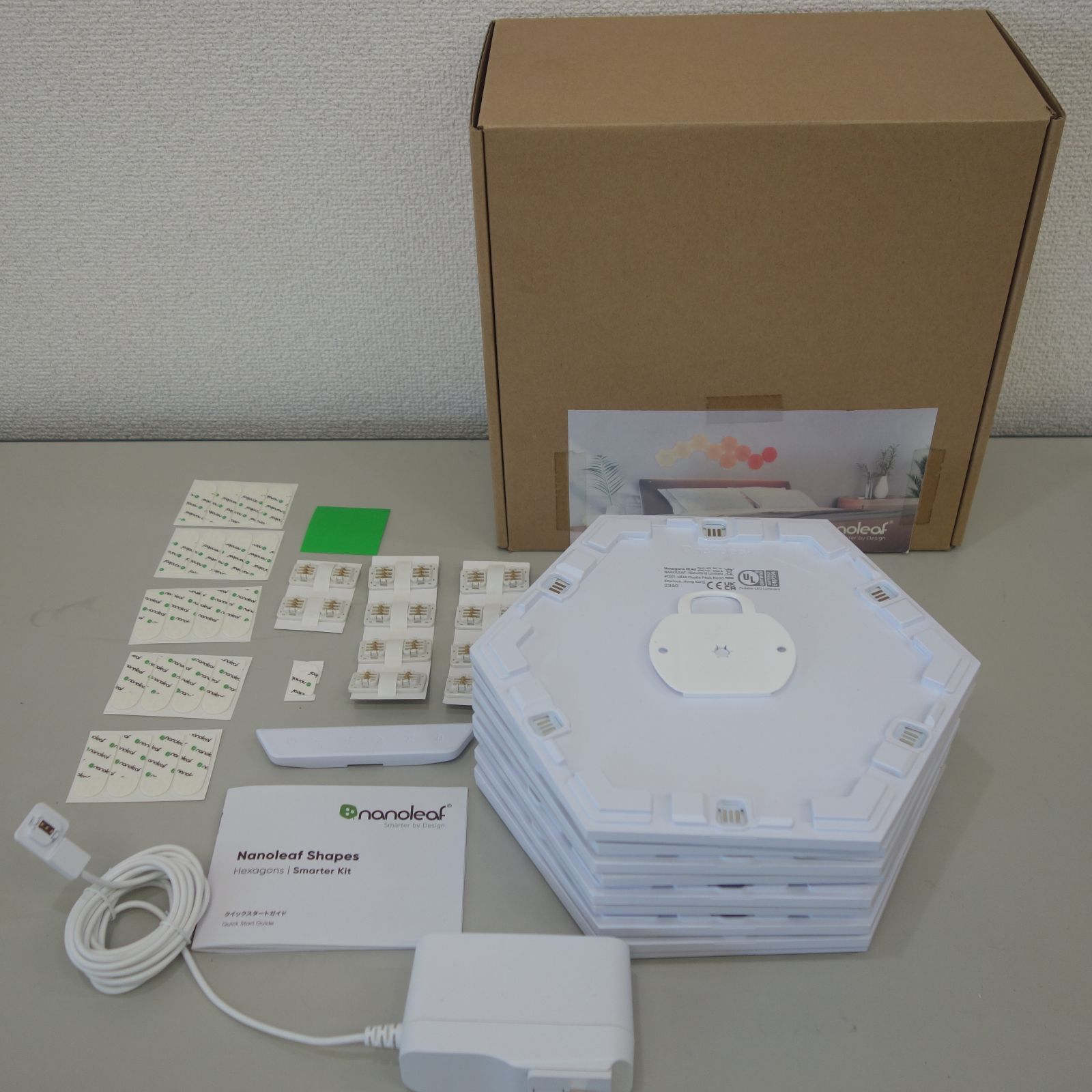 T293-39 Nanoleaf Shapes スマーターキット　ジャンク Nanoleaf Shapes Hexagons Smarter Kit 9枚セット スマートLED