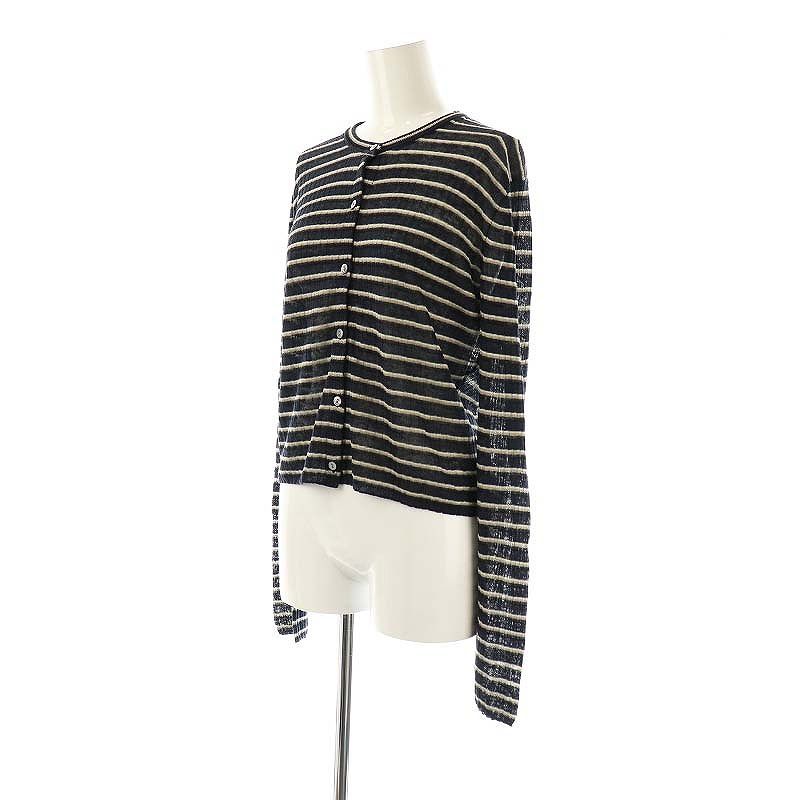 セオリー Theory 25SS ネオ サグ ハーバー クロップド カーディガン Neo Sag Harbor Cropped Cardigan S 紺 ネイビー セオリー Theory 25SS ネオ サグ ハーバー クロップド