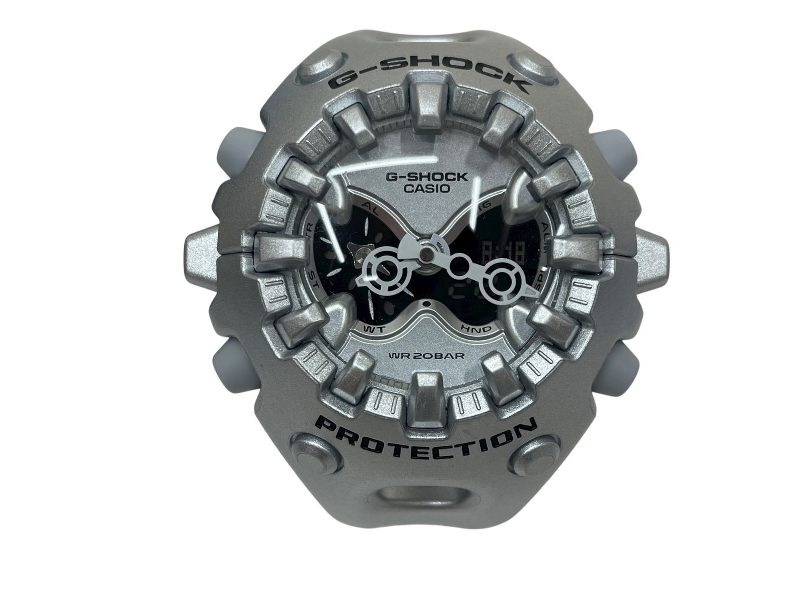 CASIO カシオ G-SHOCK ジーショック アナログ デジタル腕時計 GA-V01A シルバー メンズ|045