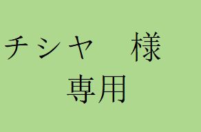 チシヤ　様専用