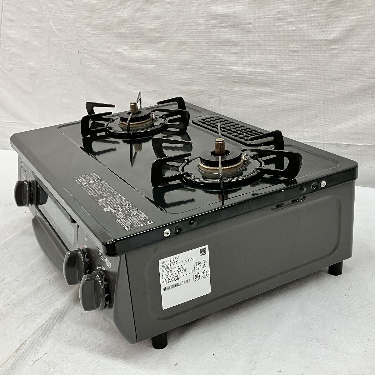 Rinnai KG35NBK グリル付き ガスコンロ 2023年製 都市ガス ガス 