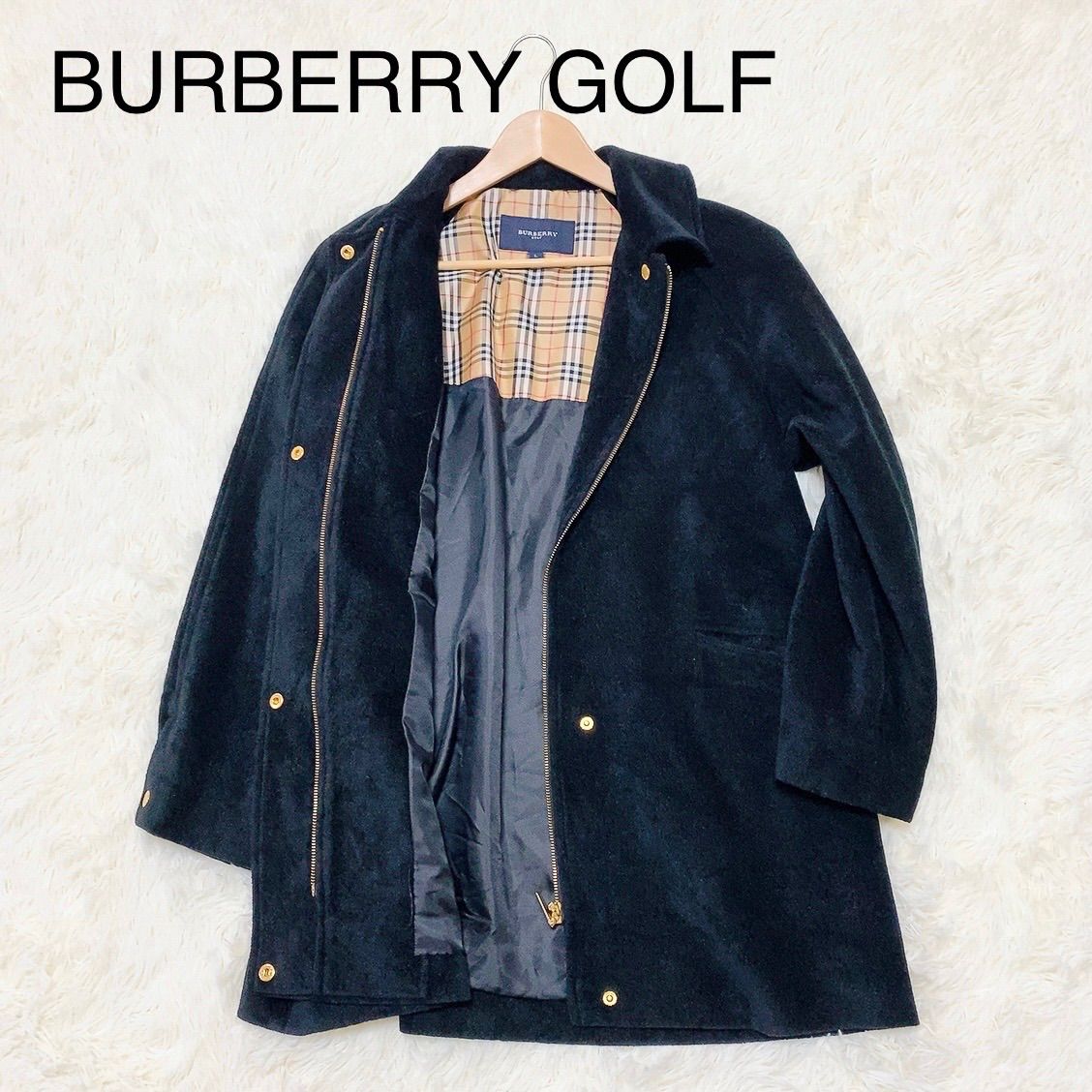 BURBERRY GOLF バーバリー 金ボタン ノバチェック 【公式通販】