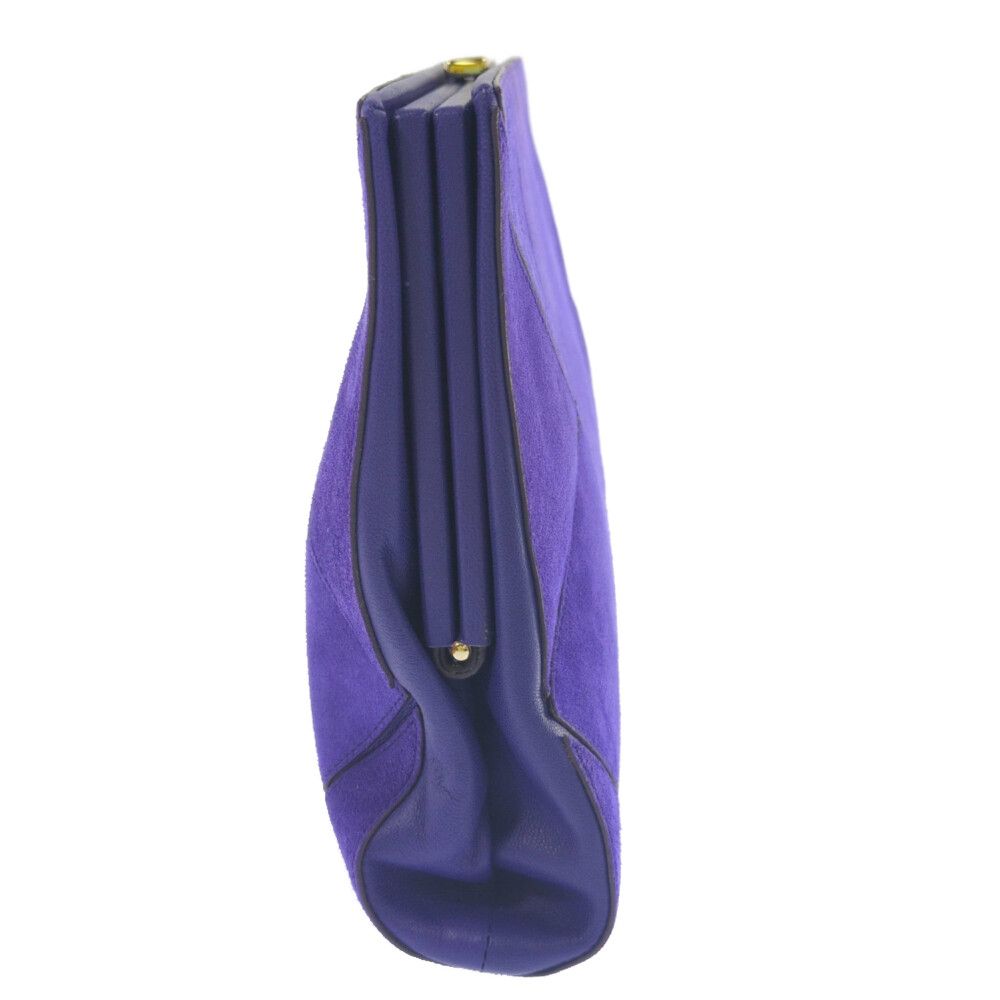 Roger Vivier ロジェヴィヴィエ スエード クラッチバッグ パープル 翌日配送可 ♀ A レディース 592152