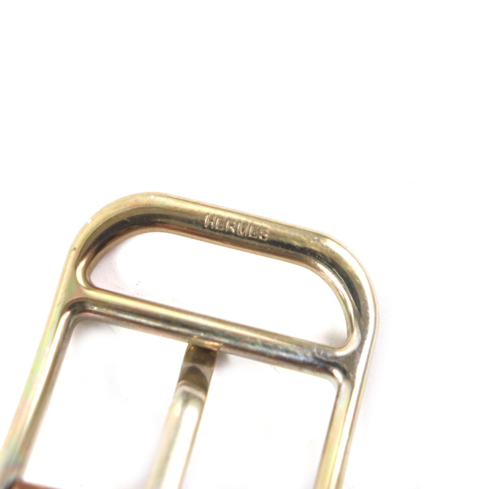 エルメス ヴィンテージ レザーベルト 75cm ゴールド金具
